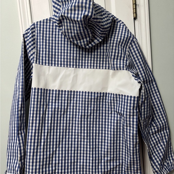 Tory Sport Blue Pigment Gingham Reflective Jacket - Picture 5 of 6